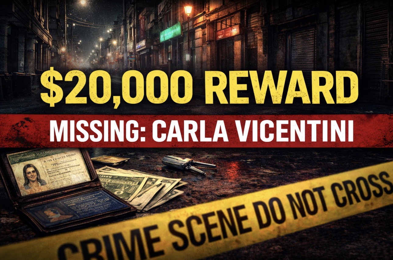 FBI Offers $20,000 Reward in Unsolved Newark Disappearance of Carla Vicentini