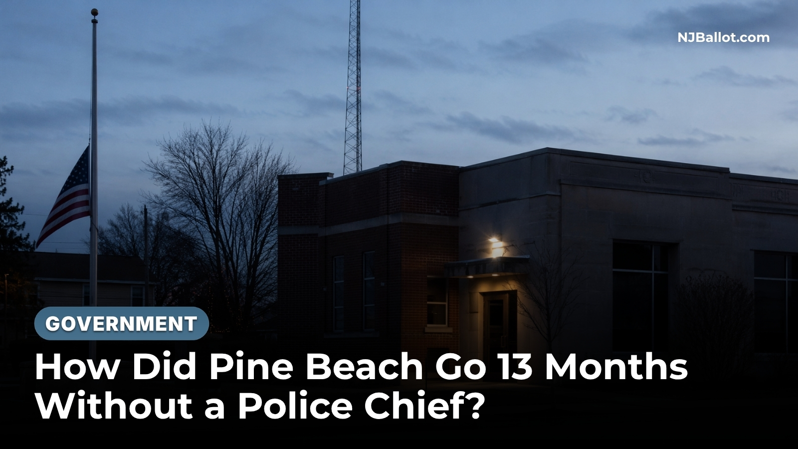 How Did Pine Beach Go 13 Months Without a Police Chief?
